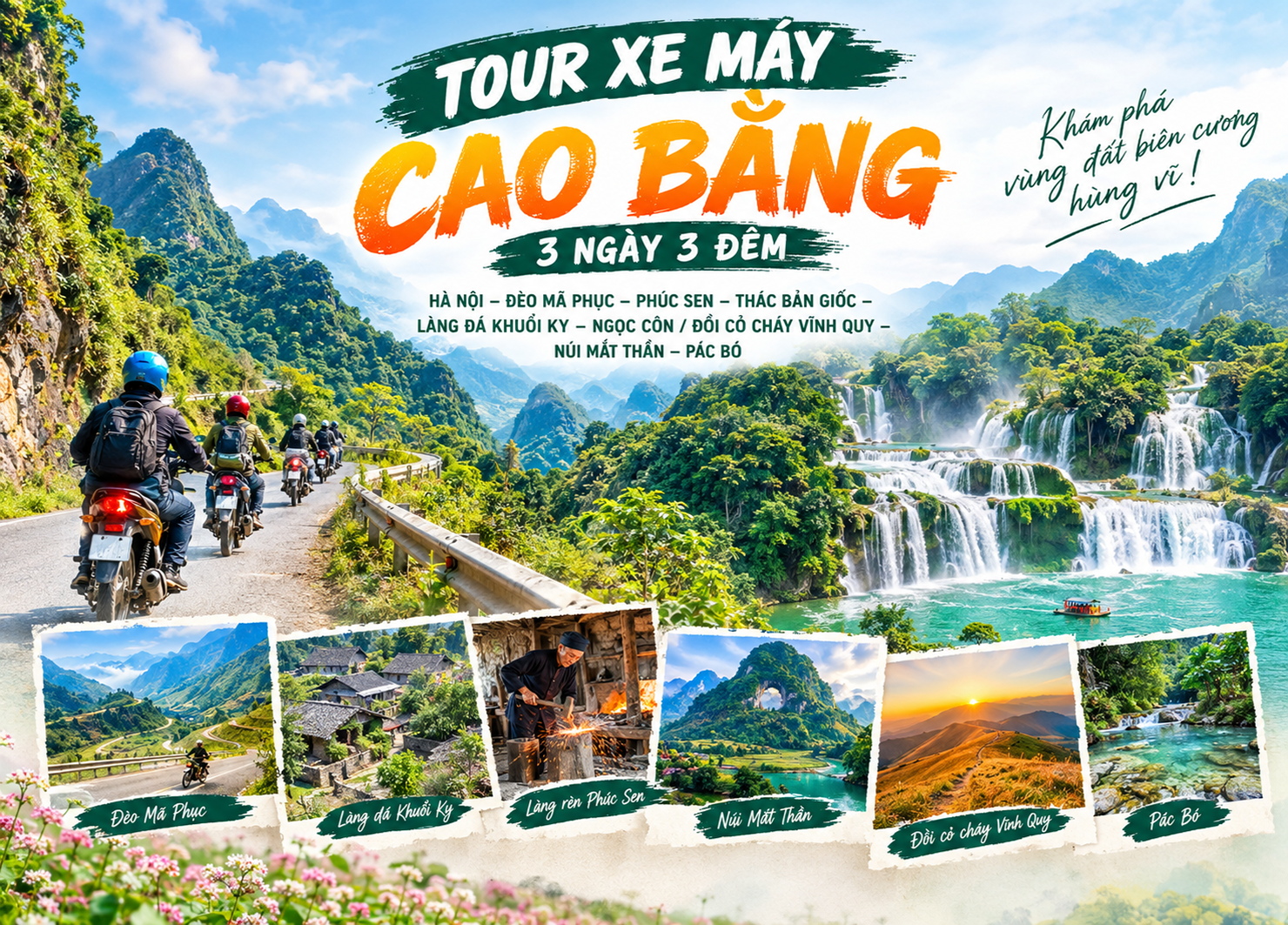 Tour Xe Máy Cao Bằng 3 Ngày 3 Đêm Từ Hà Nội. Tour Xe Máy Cao Bằng 3 Ngày 3 Đêm Từ Hà Nội.