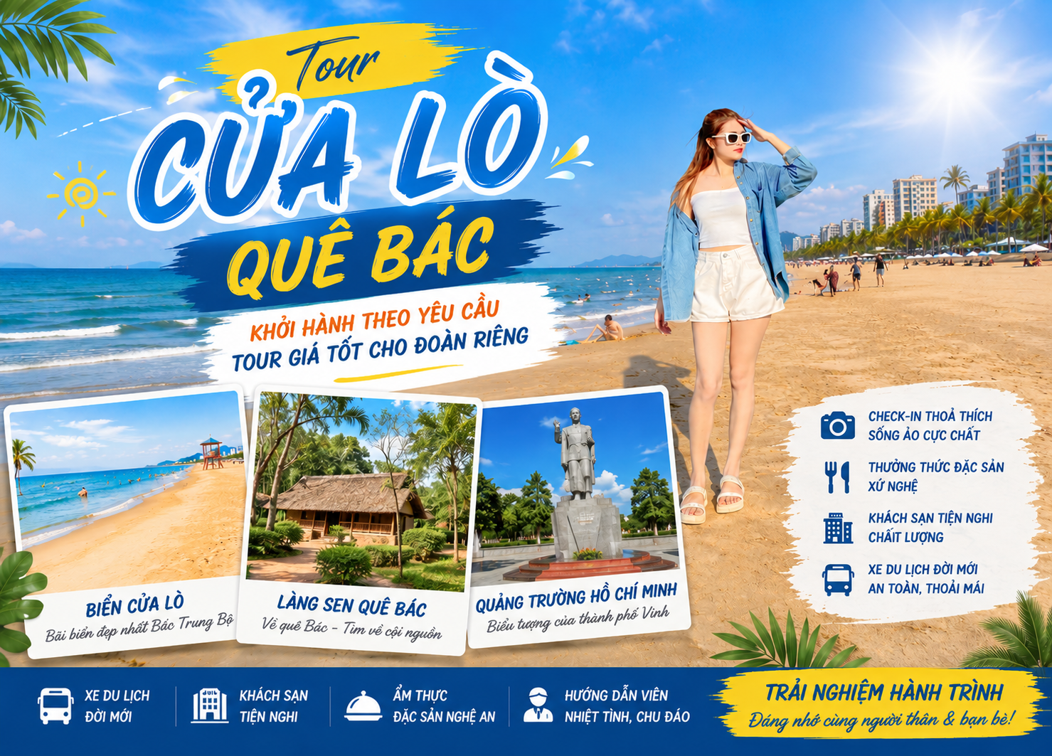 Tour Hà Nội - Biển Cửa Lò - Quê Bác Tour Hà Nội - Biển Cửa Lò - Quê Bác